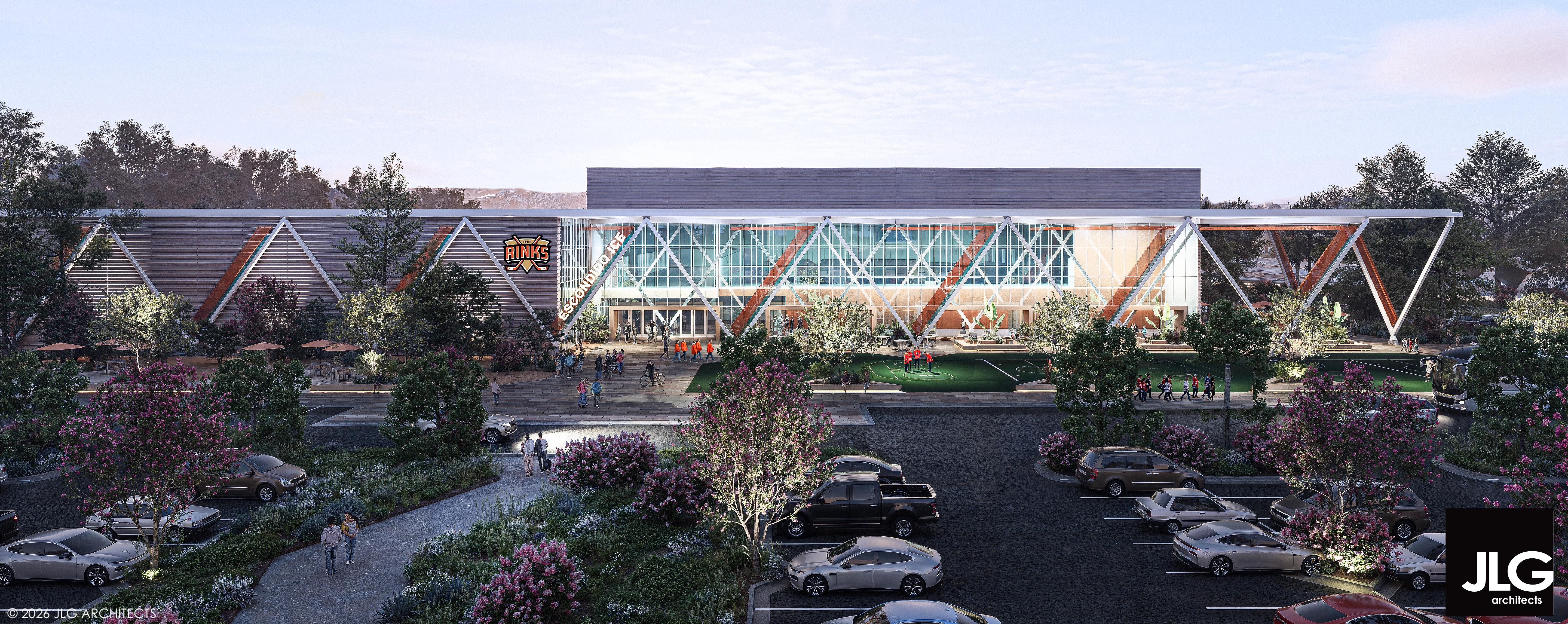 Escondido Ice facility exterior elevation architectural drawing