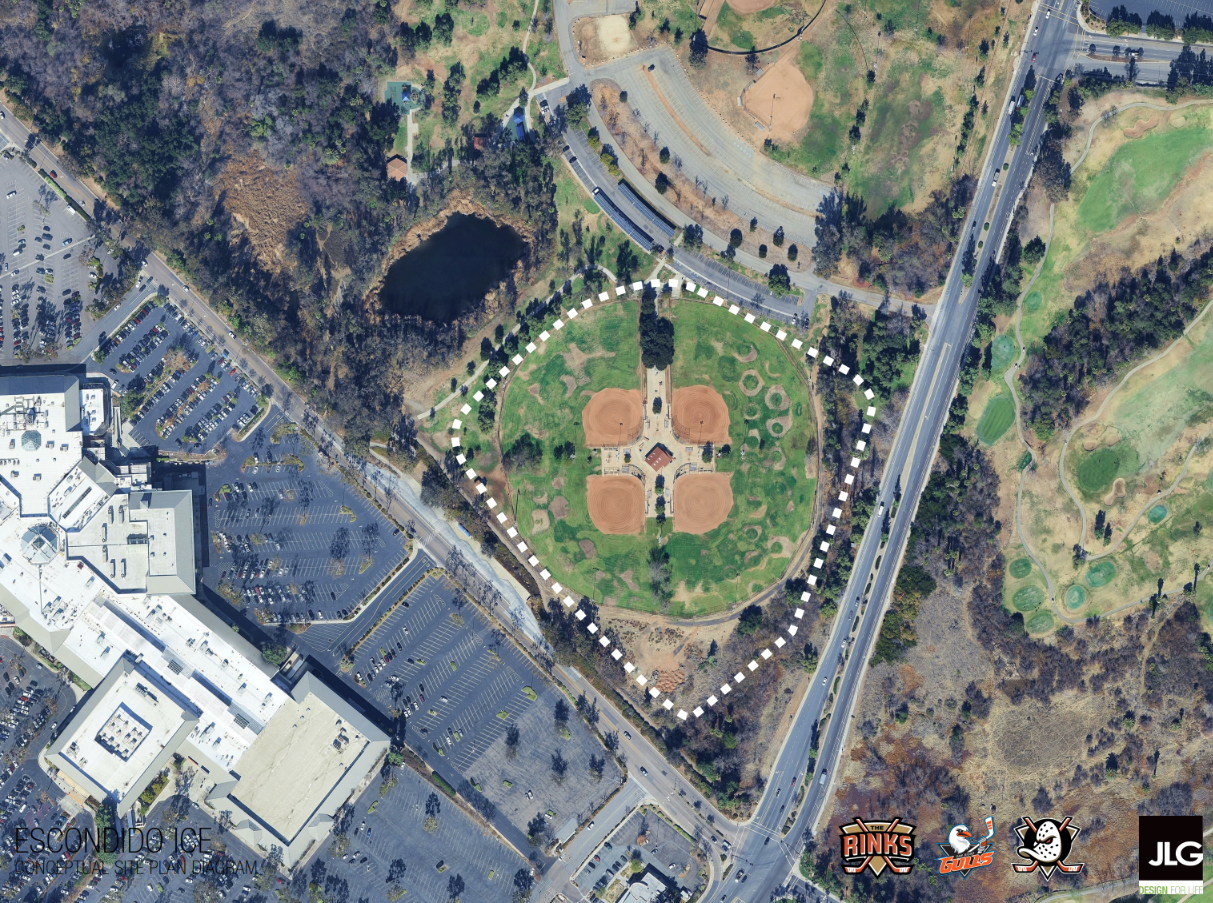 Escondido Ice facility site conceptual plan — detailed layout